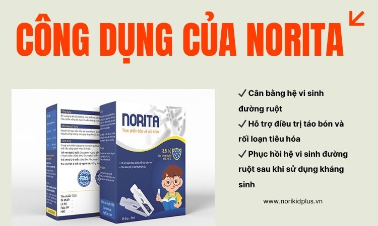 Công dụng của men vi sinh Norita 1